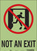 Safety Sign 14 in x 10 in Glow Vinyl