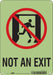 Safety Sign 10 in x 7 in Polyethylene