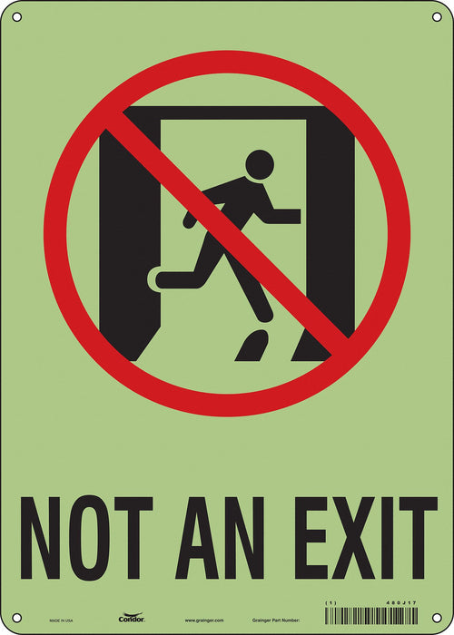 Safety Sign 14 in x 10 in Polyethylene