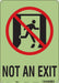 Safety Sign 14 in x 10 in Polyethylene
