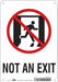 Safety Sign 10 in x 7 in Polyethylene