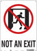 Safety Sign 14 in x 10 in Polyethylene