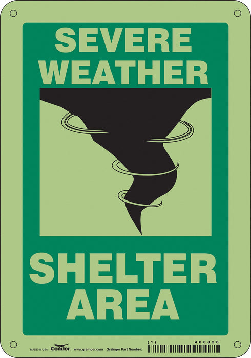K1737 Safety Sign 10 in x 7 in Polyethylene