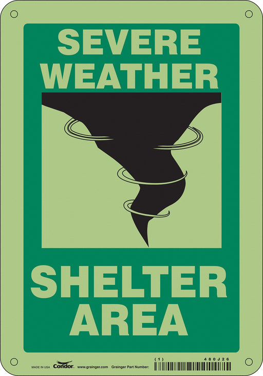 K1737 Safety Sign 10 in x 7 in Polyethylene
