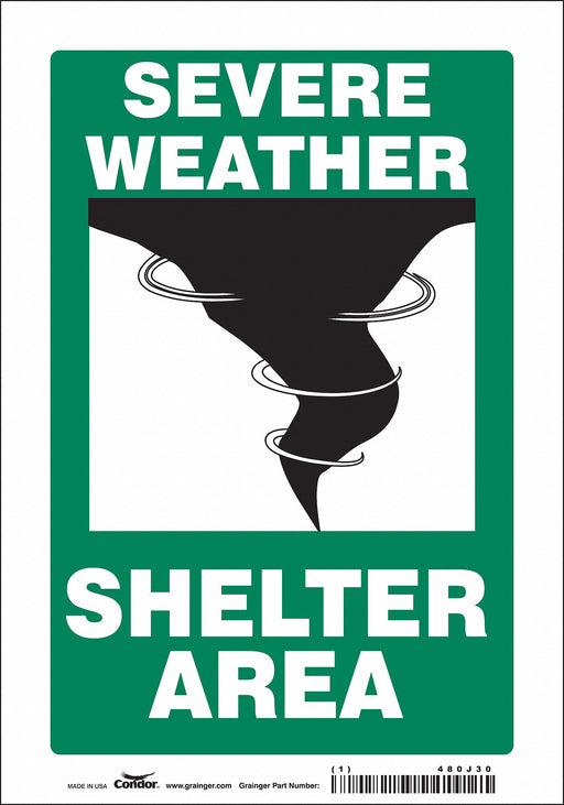 K1737 Safety Sign 10 in x 7 in Vinyl
