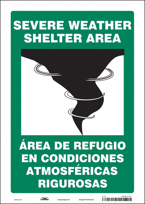 Safety Sign 14 in x 10 in Vinyl