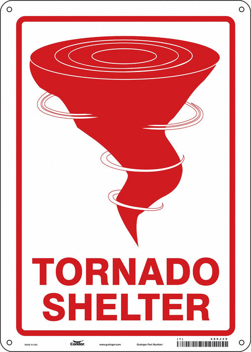 K1739 Safety Sign 14 in x 10 in Aluminum