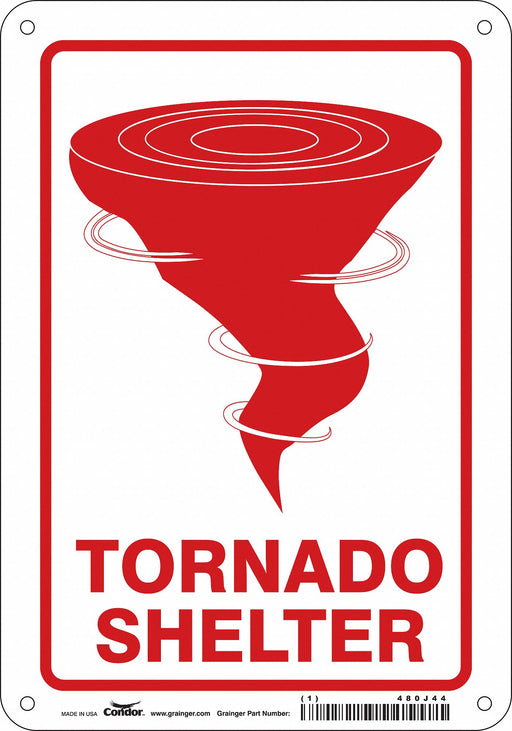 K1739 Safety Sign 10 in x 7 in Polyethylene