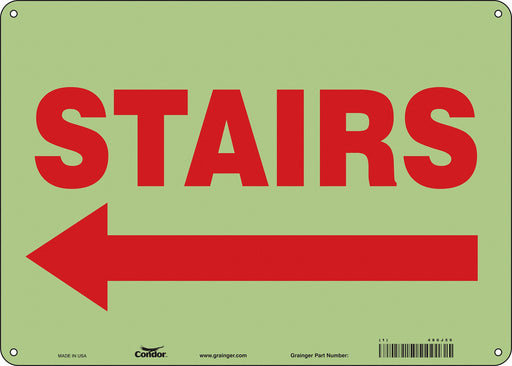 Safety Sign 10 in x 14 in Polyethylene
