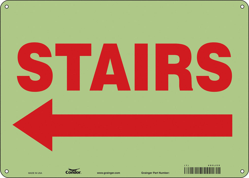 Safety Sign 10 in x 14 in Polyethylene
