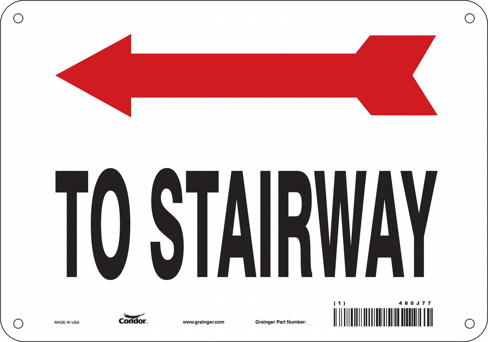 Safety Sign 7 in x 10 in Polyethylene