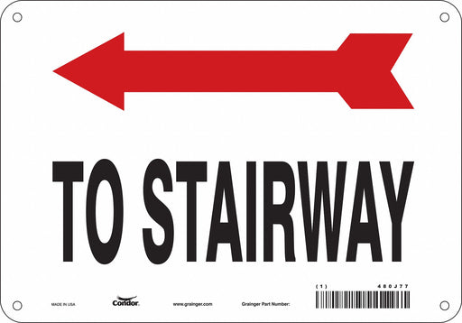 Safety Sign 7 in x 10 in Polyethylene