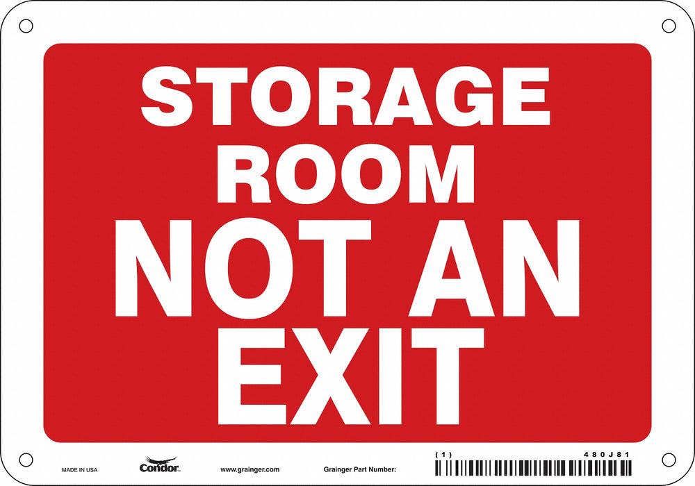 Safety Sign 7 in x 10 in Aluminum
