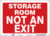 Safety Sign 10 in x 14 in Aluminum
