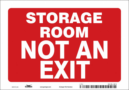 Safety Sign 7 in x 10 in Vinyl