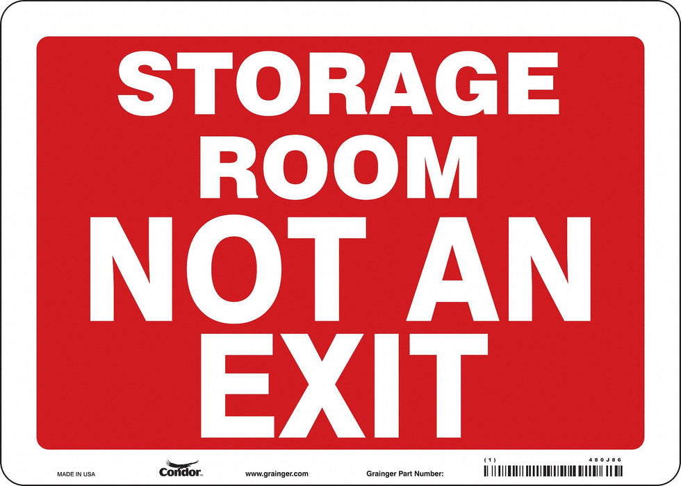 Safety Sign 10 in x 14 in Vinyl