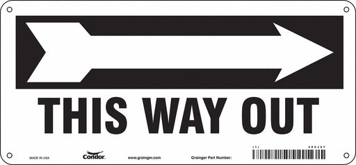 Safety Sign 6 1/2 in x 14 in Aluminum