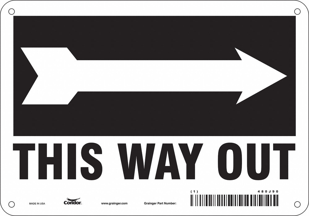 Safety Sign 7 in x 10 in Aluminum