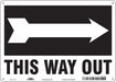 Safety Sign 10 in x 14 in Polyethylene