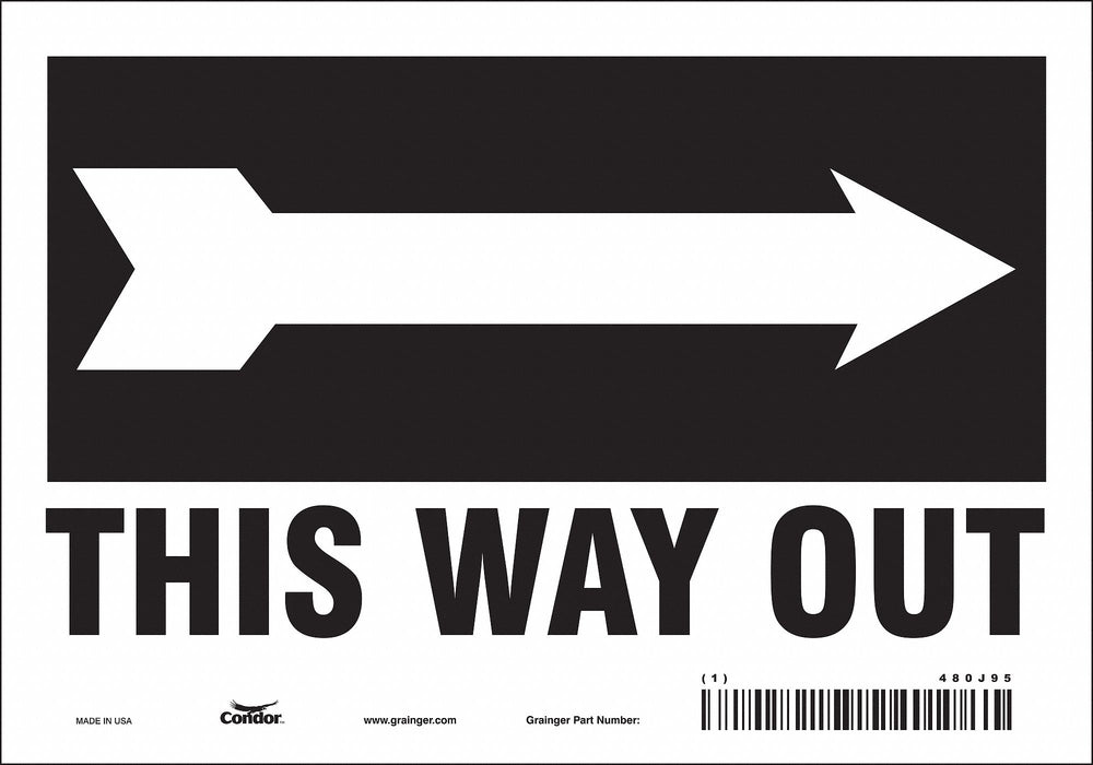 Safety Sign 7 in x 10 in Vinyl