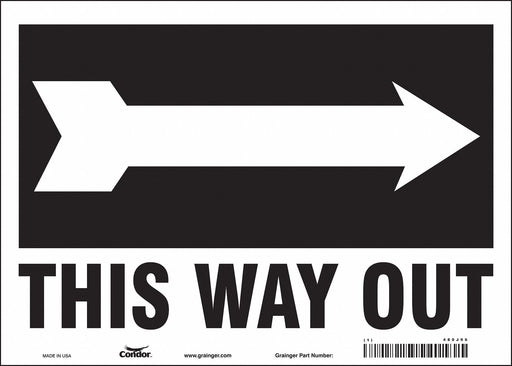 Safety Sign 10 in x 14 in Vinyl