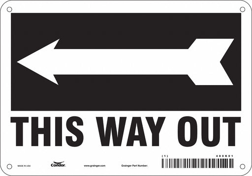 Safety Sign 7 in x 10 in Aluminum