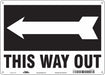 Safety Sign 10 in x 14 in Aluminum