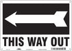 Safety Sign 10 in x 14 in Polyethylene