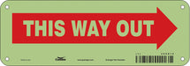 Safety Sign 3 1/2in x 10in Polyethylene