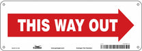 Safety Sign 5 in x 14 in Polyethylene