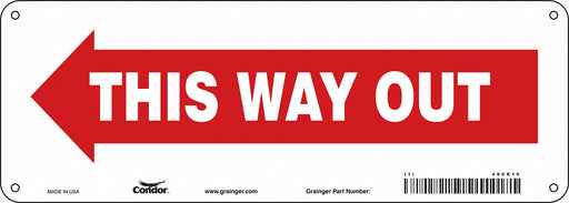 J7056 Safety Sign 5 in x 14 in Aluminum