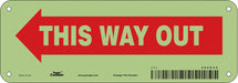 Safety Sign 3 1/2in x 10in Polyethylene