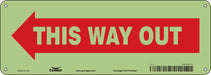 Safety Sign 5 in x 14 in Polyethylene