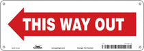 J7056 Safety Sign 5 in x 14 in Polyethylene