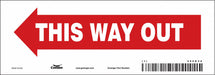 J7056 Safety Sign 3 1/2 in x 10 in Vinyl