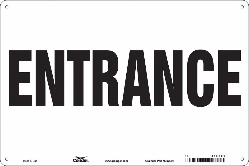 Safety Sign 24 in x 36 in Polyethylene