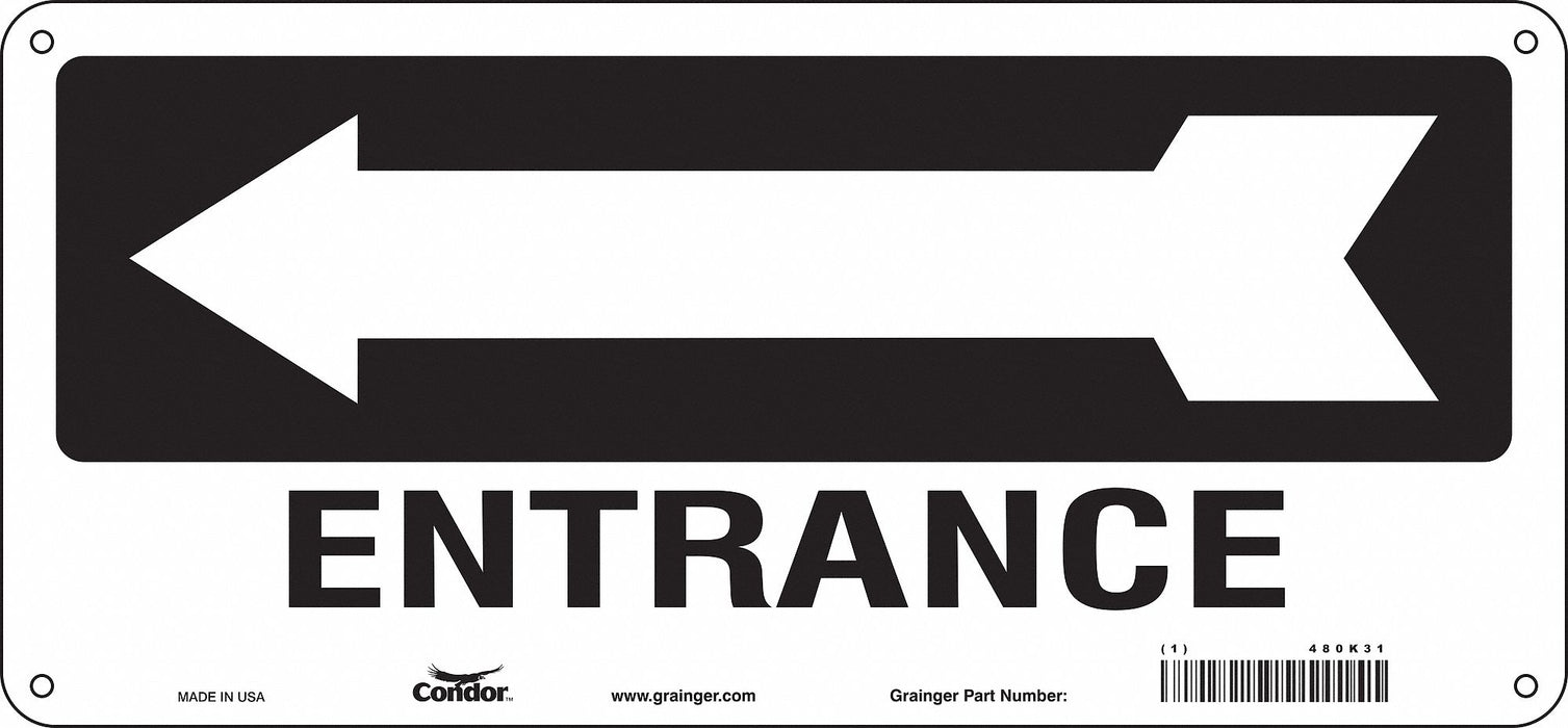 Safety Sign 6 1/2 in x 14 in Aluminum