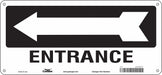 Safety Sign 6 1/2 in x 14 in Aluminum