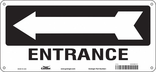 Safety Sign 6 1/2 in x 14 in Aluminum