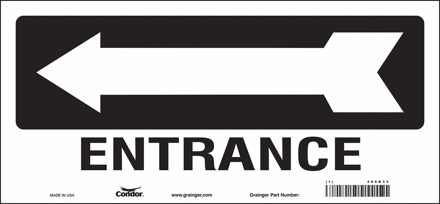 Safety Sign 6 1/2 in x 14 in Vinyl