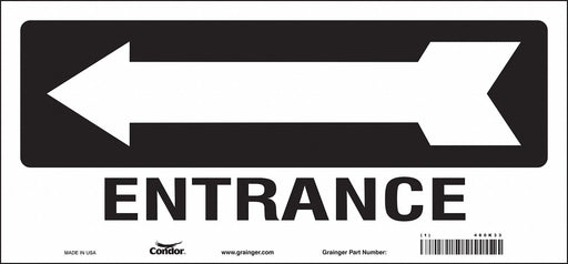 Safety Sign 6 1/2 in x 14 in Vinyl