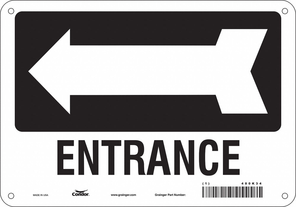 K1789 Safety Sign 7 in x 10 in Aluminum