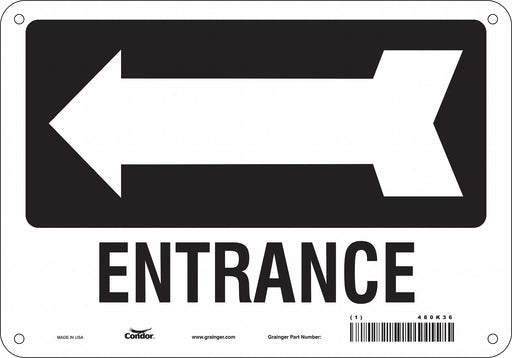 K1789 Safety Sign 7 in x 10 in Polyethylene