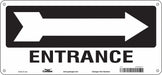 Safety Sign 6 1/2 x 14 in Polyethylene
