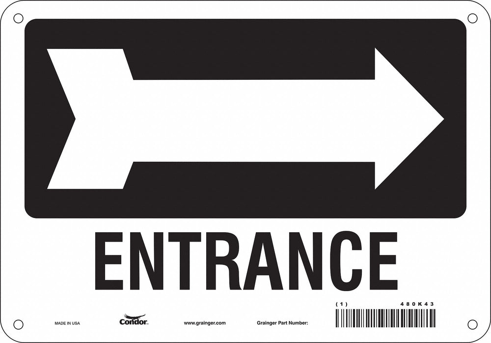 Safety Sign 7 in x 10 in Aluminum
