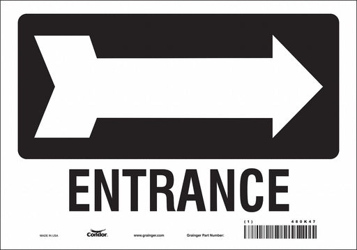 Safety Sign 7 in x 10 in Vinyl