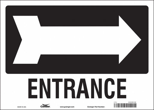 Safety Sign 10 in x 14 in Vinyl