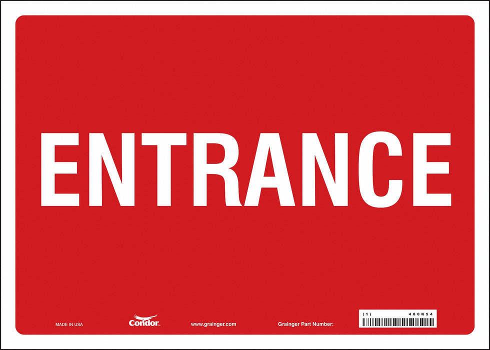 K1795 Safety Sign 10 in x 14 in Vinyl