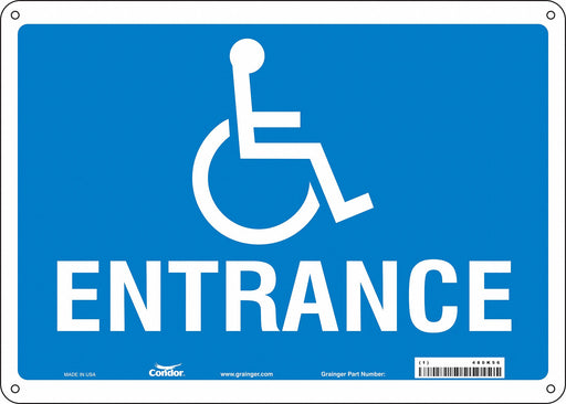 Safety Sign 10 in x 14 in Aluminum