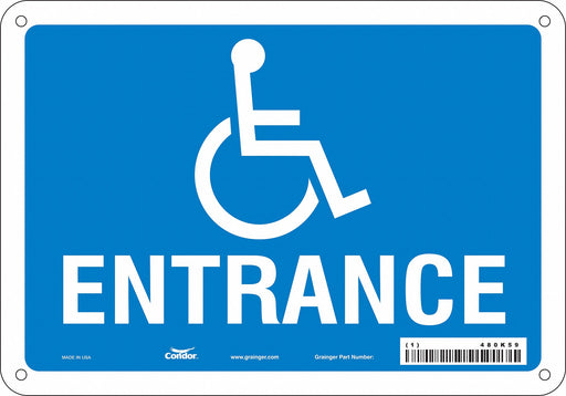 Safety Sign 7 in x 10 in Polyethylene